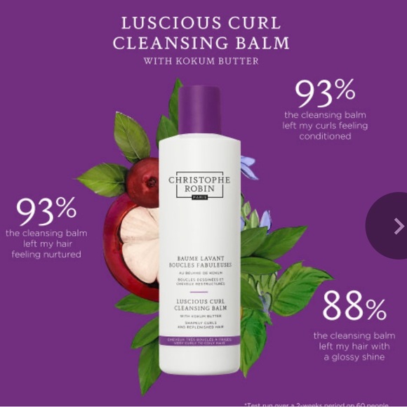 CHRISTOPHE ROBIN Luscious Curl Cleansing Balm with Kokum Butter 225ml - Picture 4 of 5